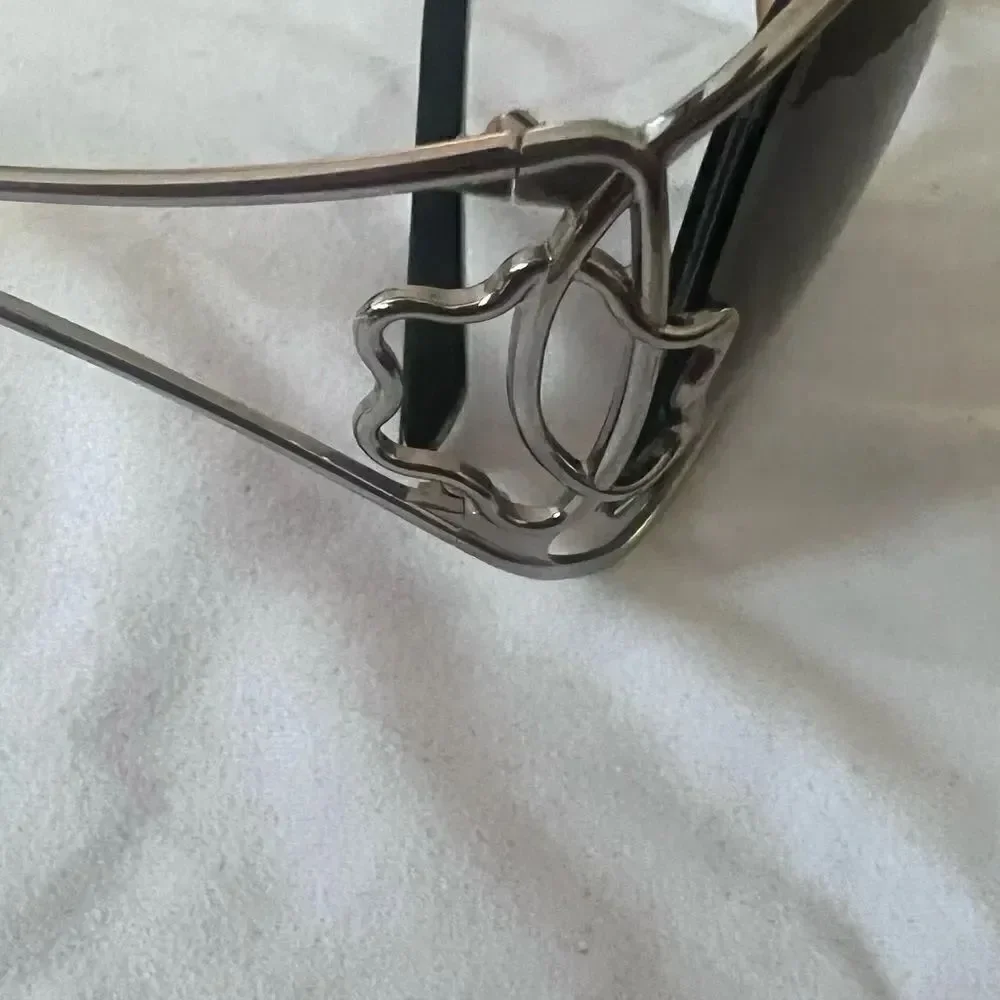 Mont Blanc Sunglasses MB318S Women Dark Gray Gunmetal Rectangular 60-17 135 mm